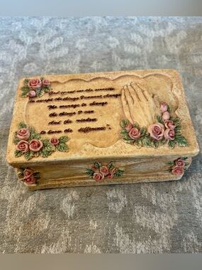 Serenity Prayer Keepsake Music Jewelry Box